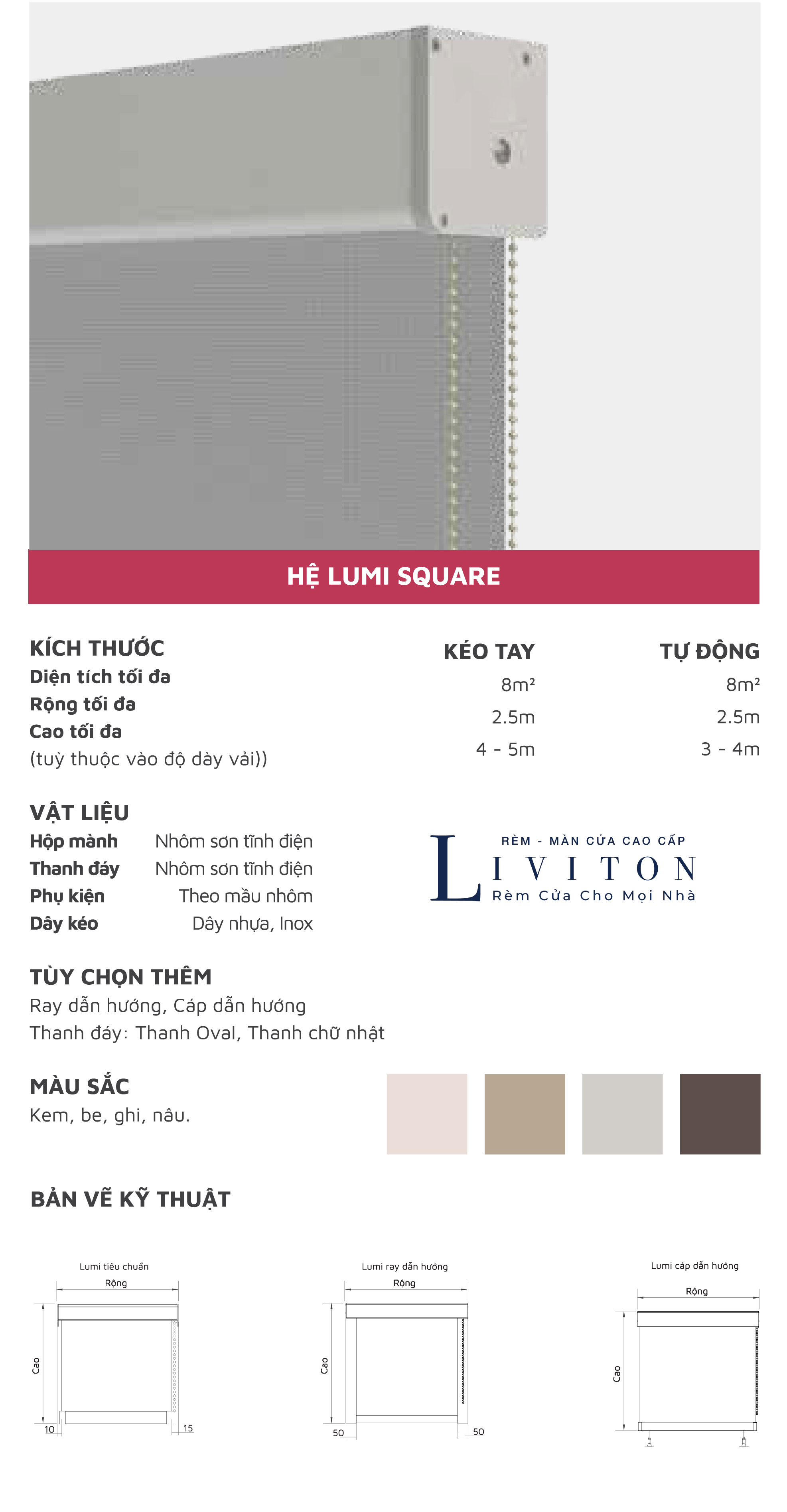 Rèm Cuốn Màu Hồng - Rèm Cửa Cao Cấp Liviton