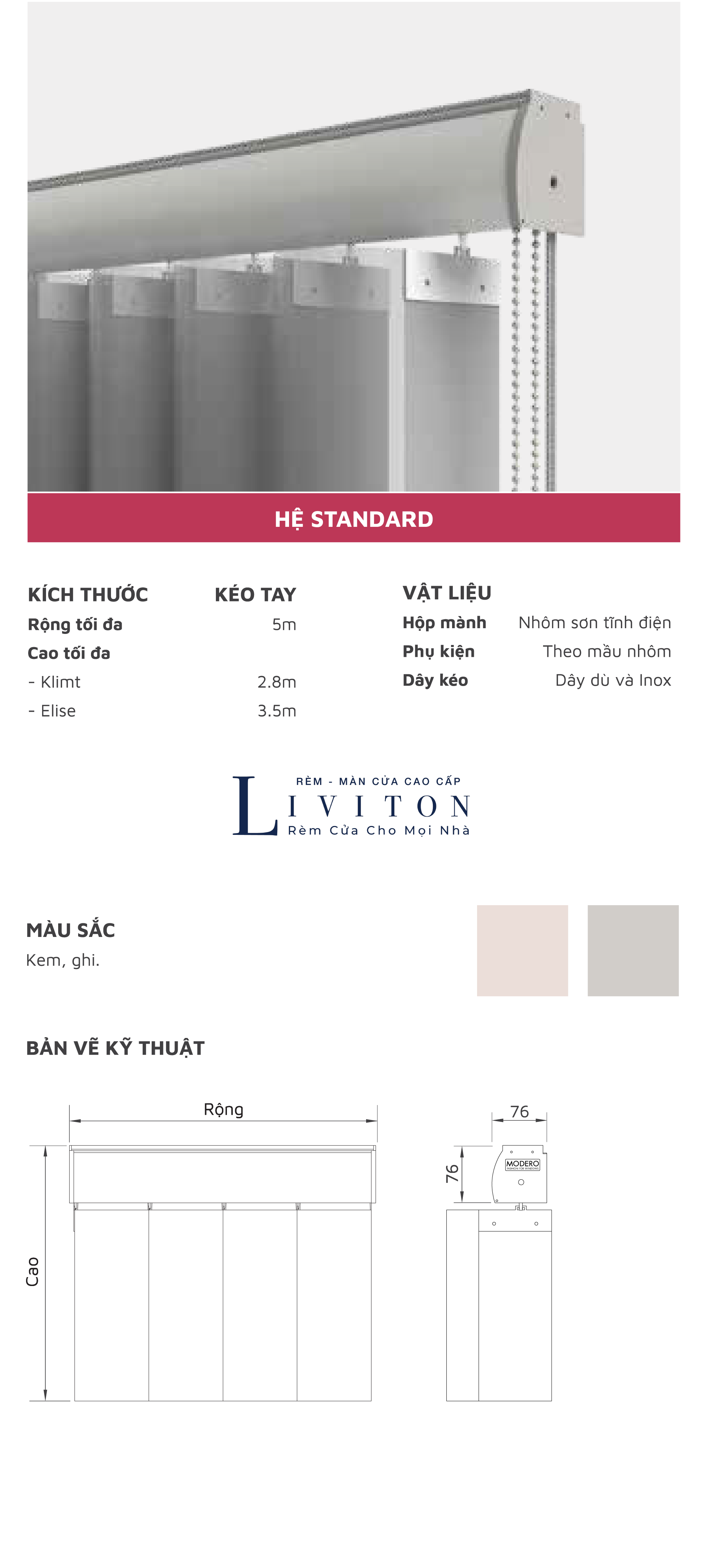 Rèm Lá Dọc Màu Đào - Rèm Cửa Cao Cấp Liviton